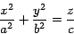 \begin{displaymath}\frac{x^2}{a^2} + \frac{y^2}{b^2} = \frac{z}{c}\end{displaymath}