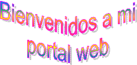 Bienvenidos a mi 
portal web 