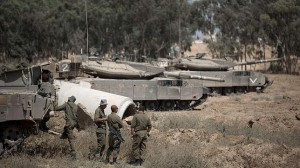 El ejército Israelí luego del ataque aéreo 