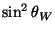 $ \sin ^2 \theta _W$
